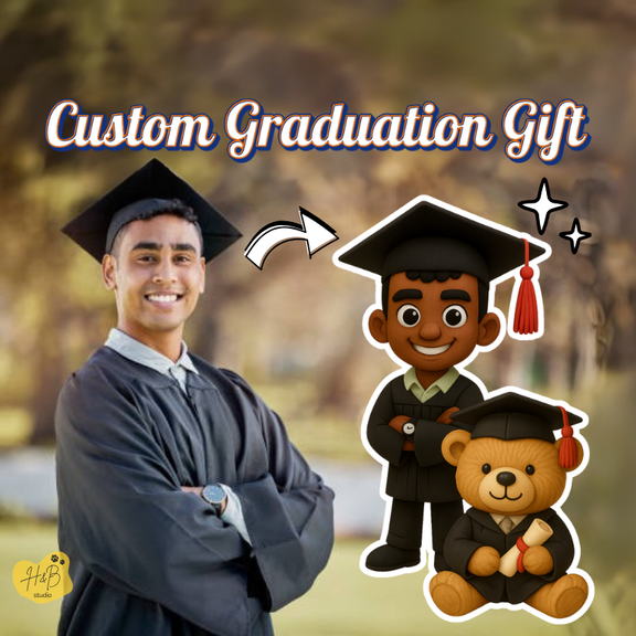 [Gift-Ready] Custom Graduation Figurine