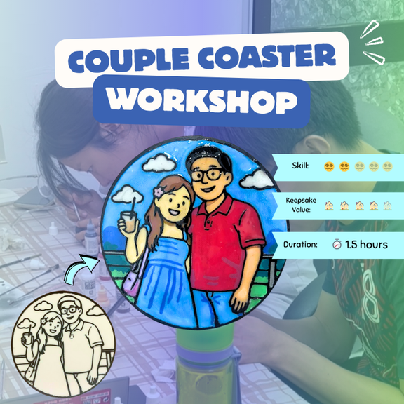 [1.5 hours] Couple Coaster DIY Workshop