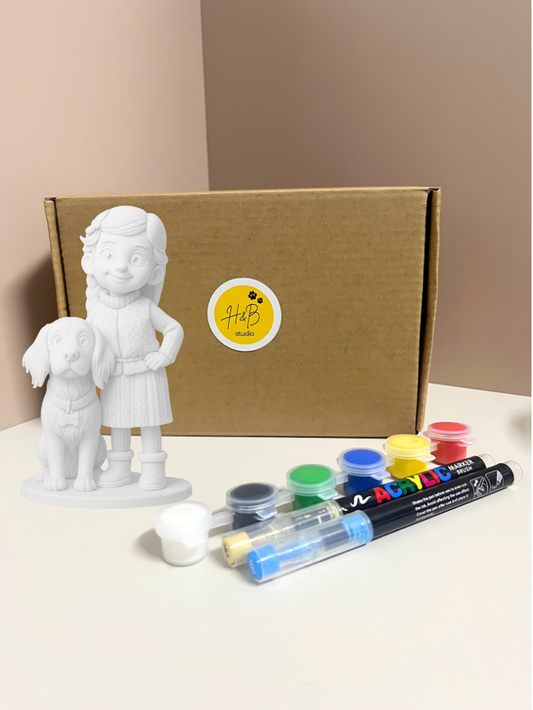 [DIY Kit] Custom Single + Pet Figurine